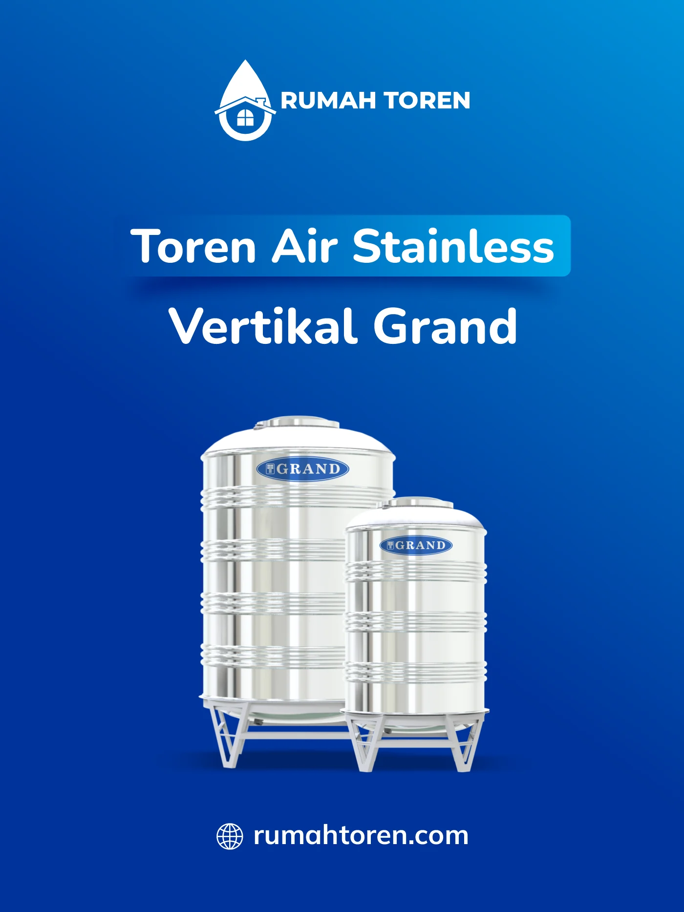 Rekomendasi Toren Air Stainless Vertikal Grand