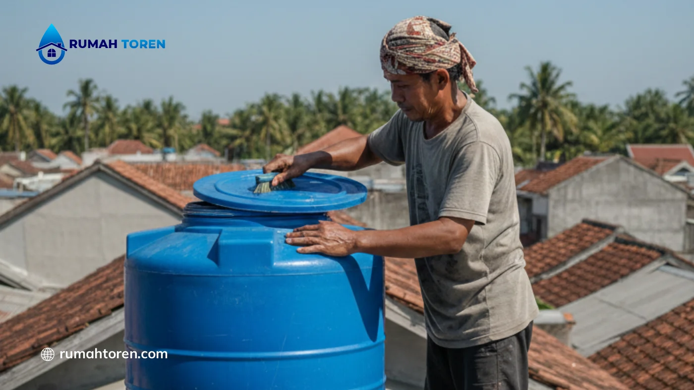 Cara Paling Efektif Bersihkan Lumut pada Toren