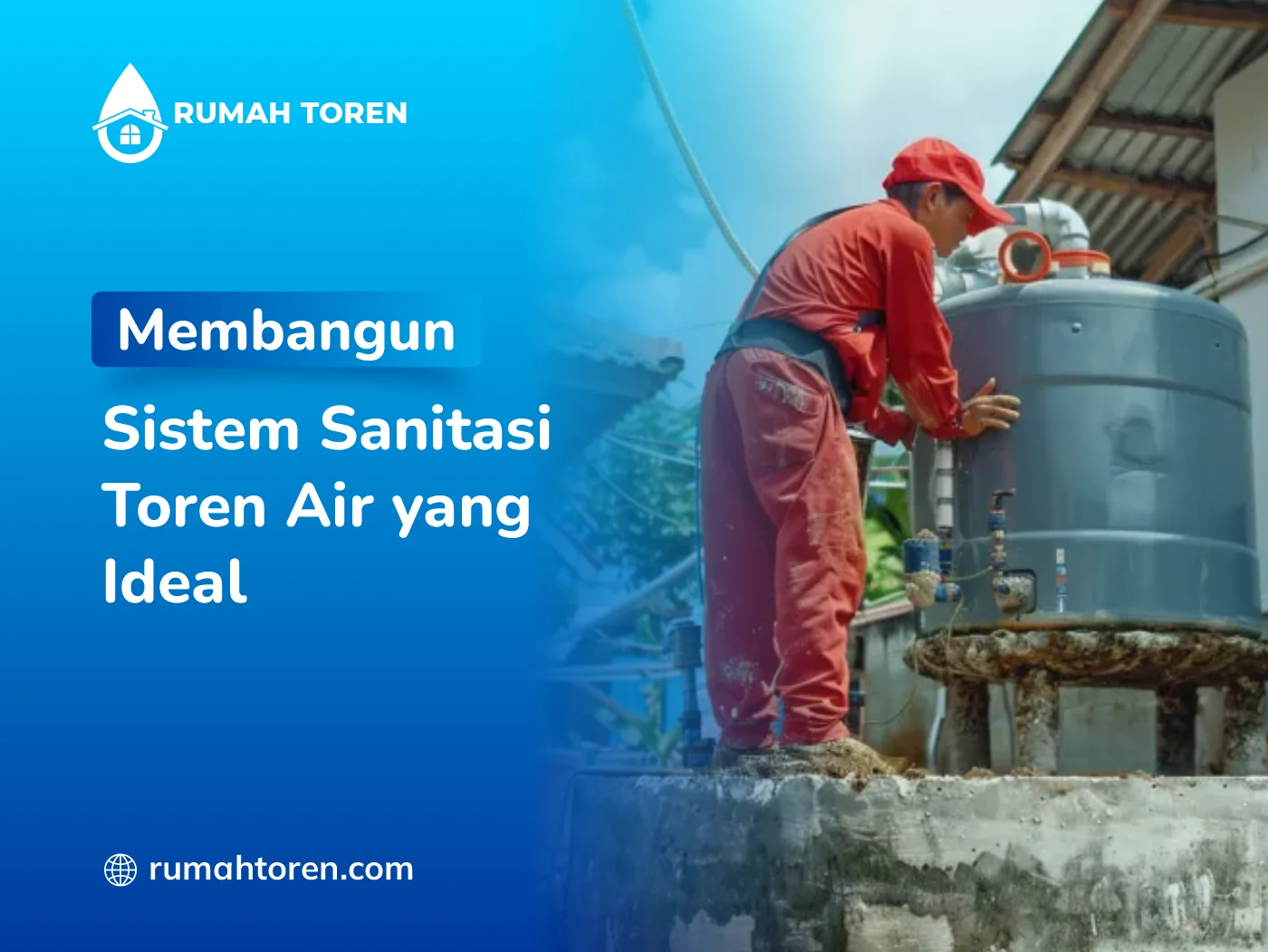 Membangun Sistem Sanitasi Toren Air yang Ideal