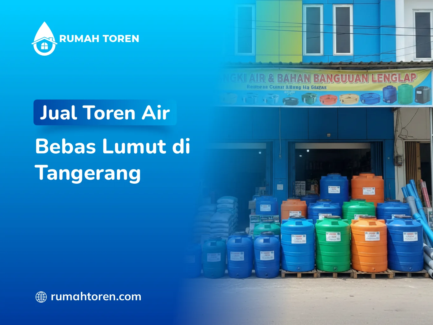 Jual Toren Air Bebas Lumut di Tangerang