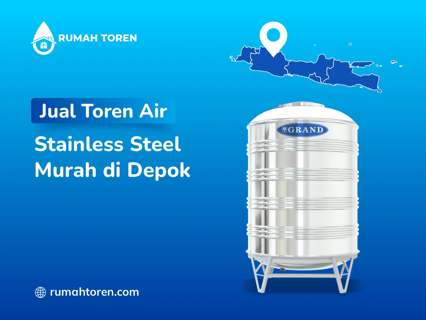 Jual Toren Air Stainless Steel Murah di Depok