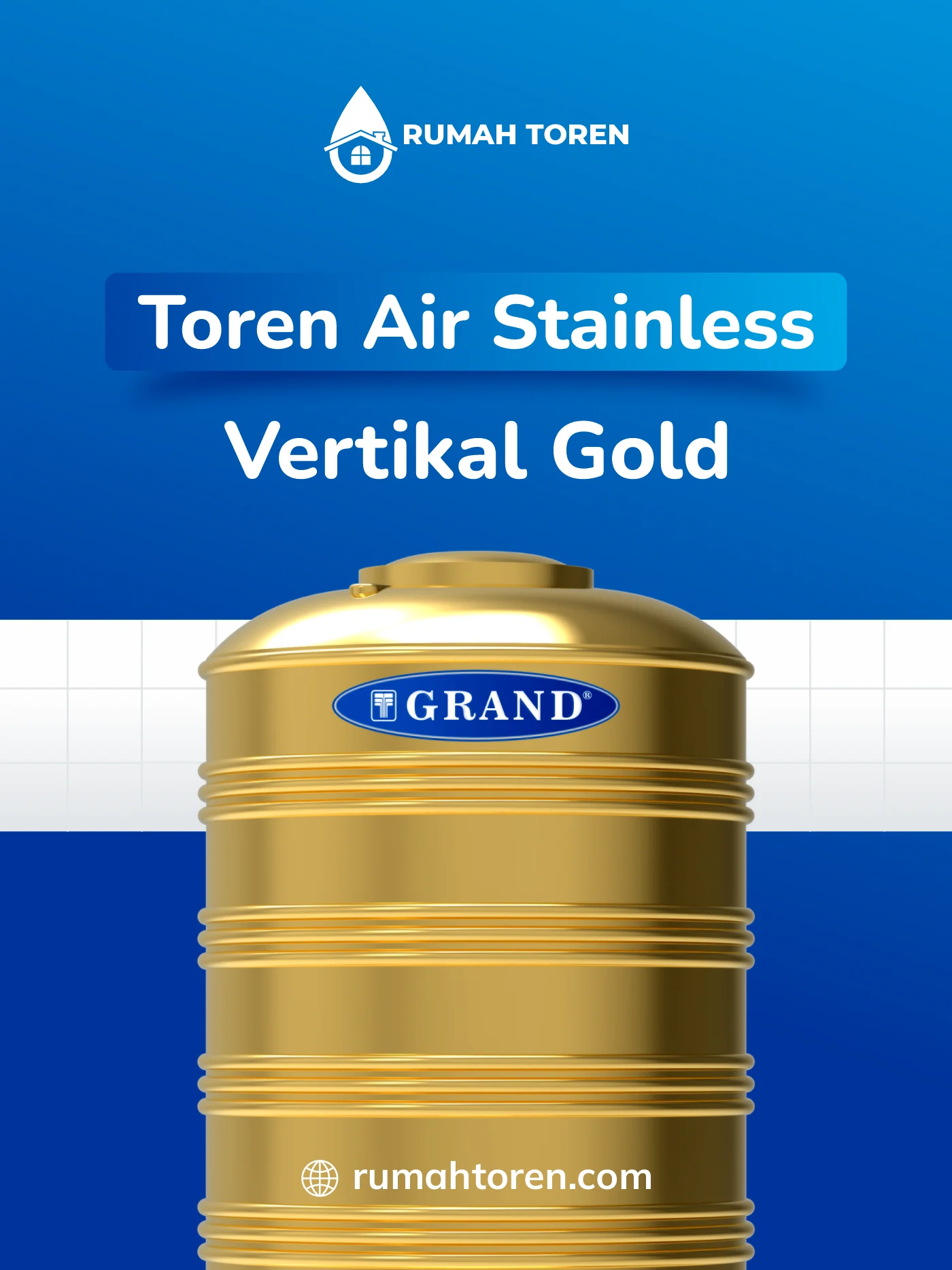 Review Toren Air Stainless Vertikal Gold Grand