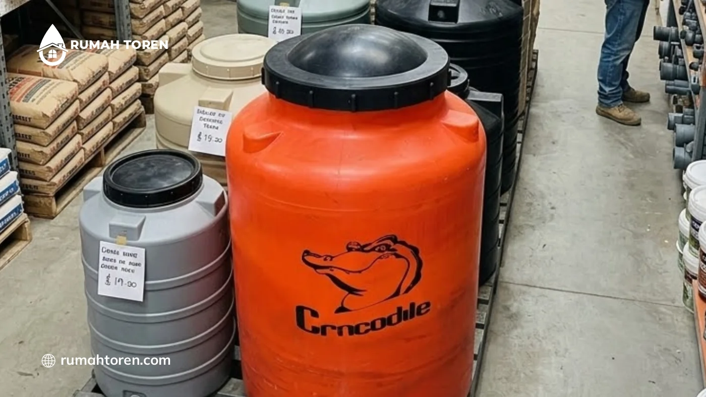 Cara Mendapatkan Toren Air Crocodile yang Asli