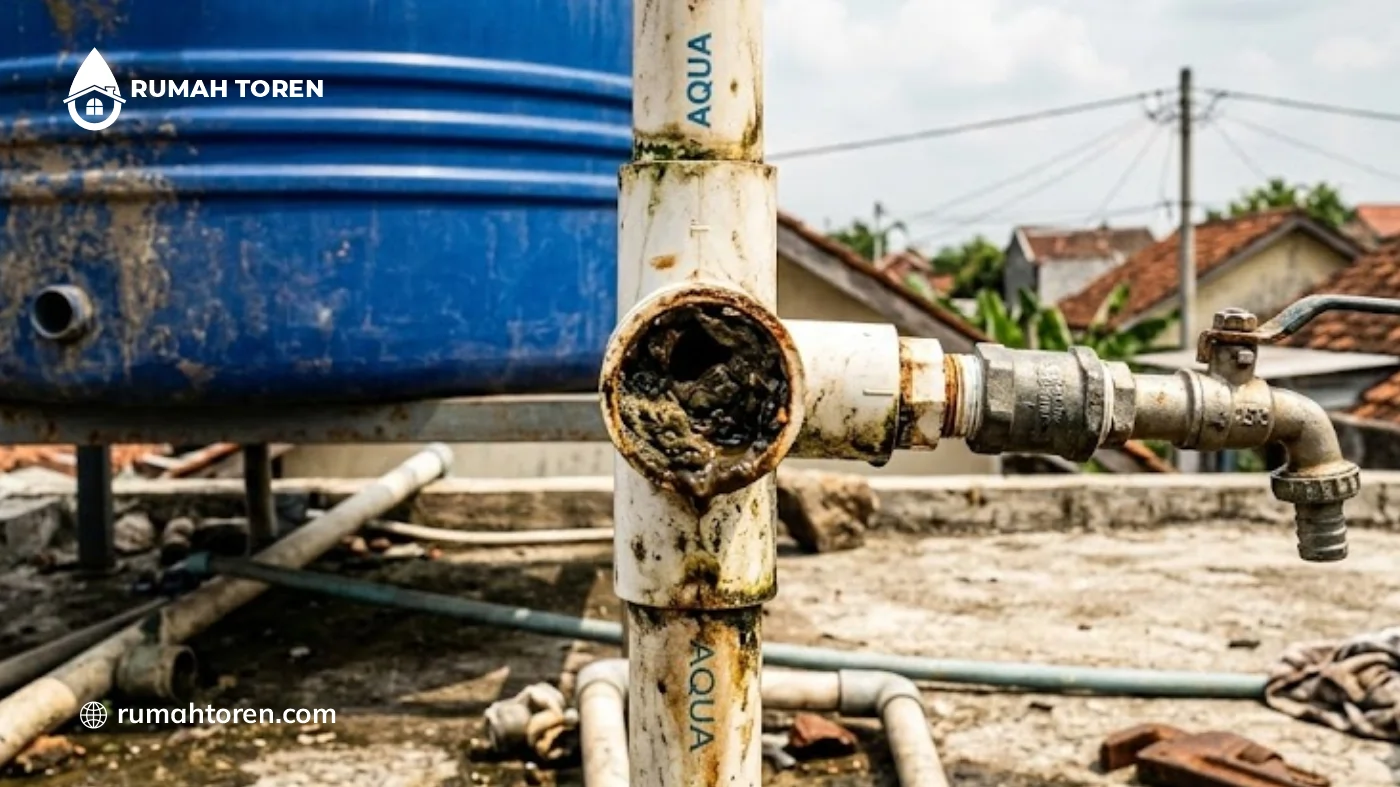 Cara Mudah Mengatasi Saluran Pipa Toren Mampet