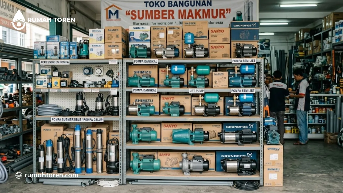 Jenis-Jenis Pompa yang Cocok untuk Menarik Air ke Toren