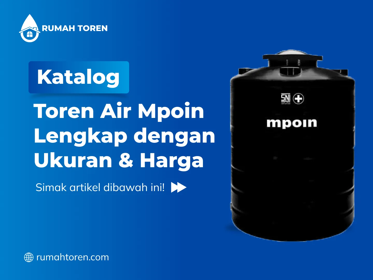 Katalog Toren Air Mpoin Lengkap dengan Ukuran & Harga