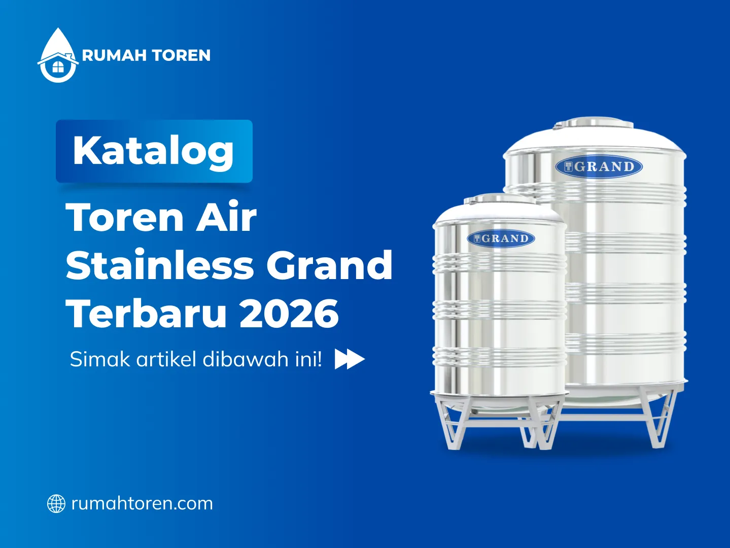 Katalog Toren Air Stainless Grand Terbaru 2026