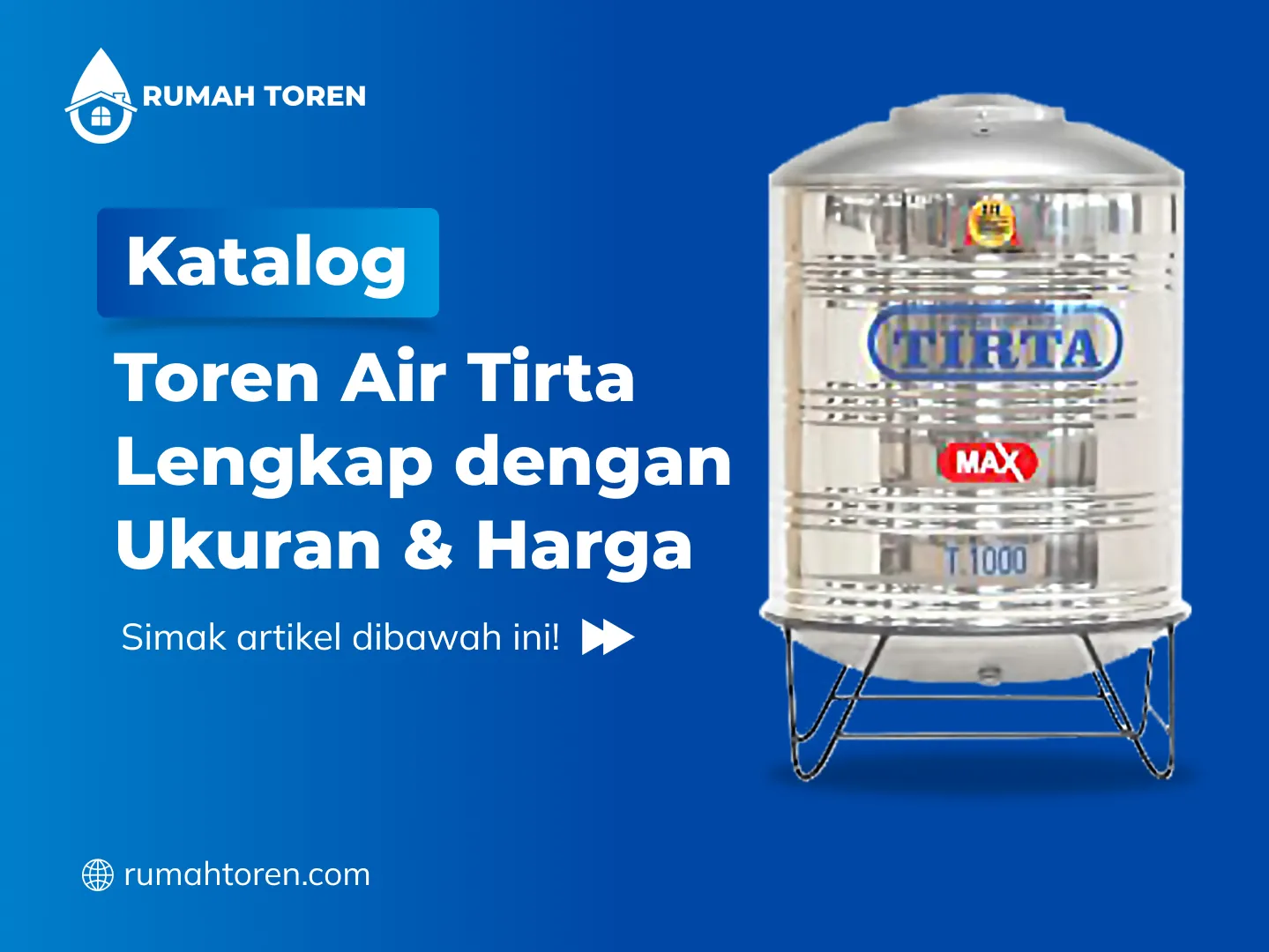 Katalog Toren Air Tirta Lengkap dengan Ukuran & Harga