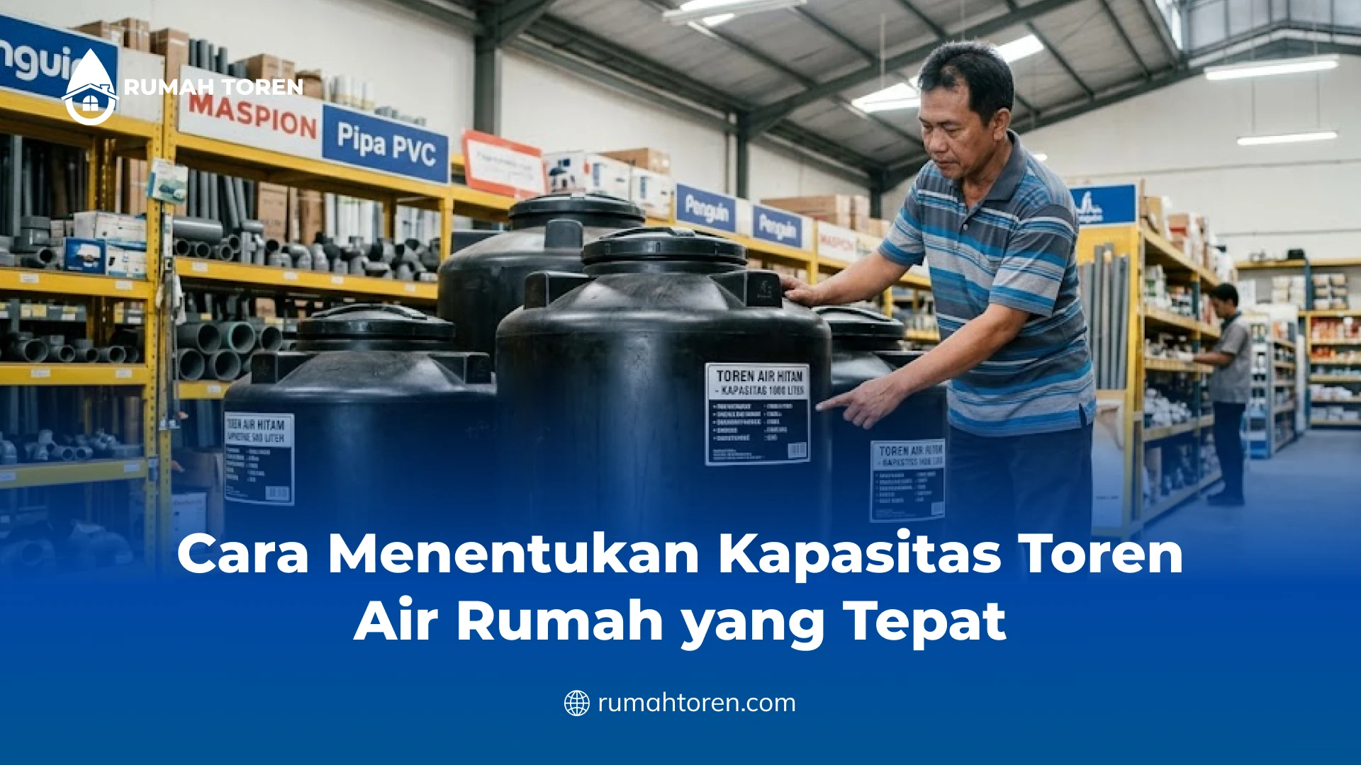 Cara Menentukan Kapasitas Toren Air Rumah yang Tepat