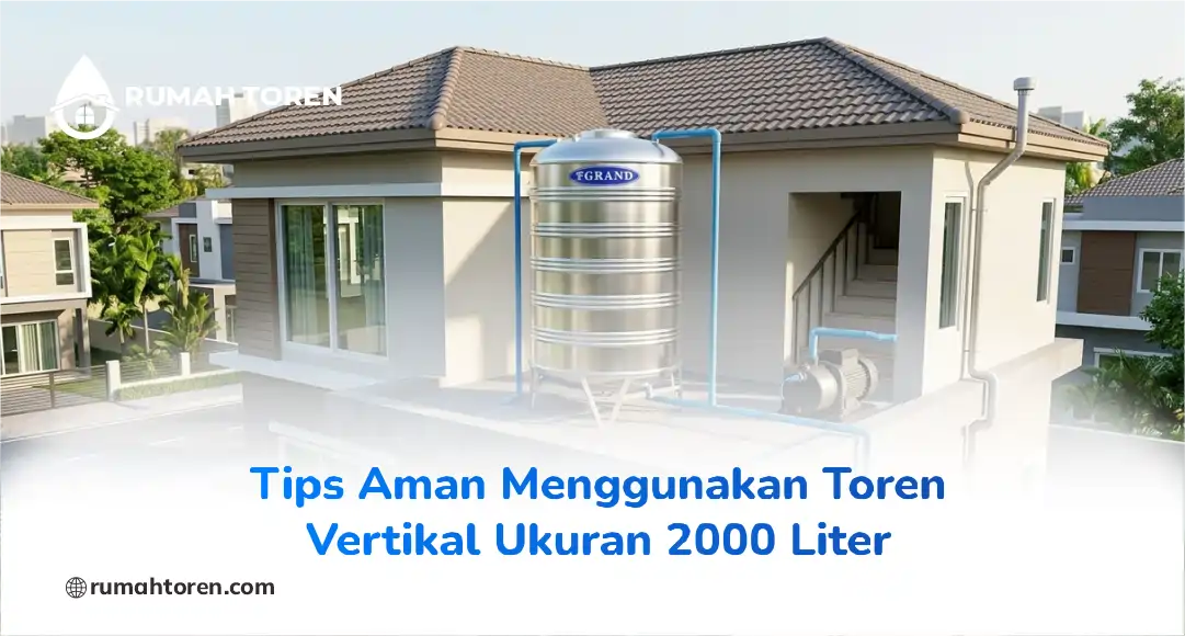 Rekomendasi Penempatan Toren Vertikal Ukuran 2000 Liter