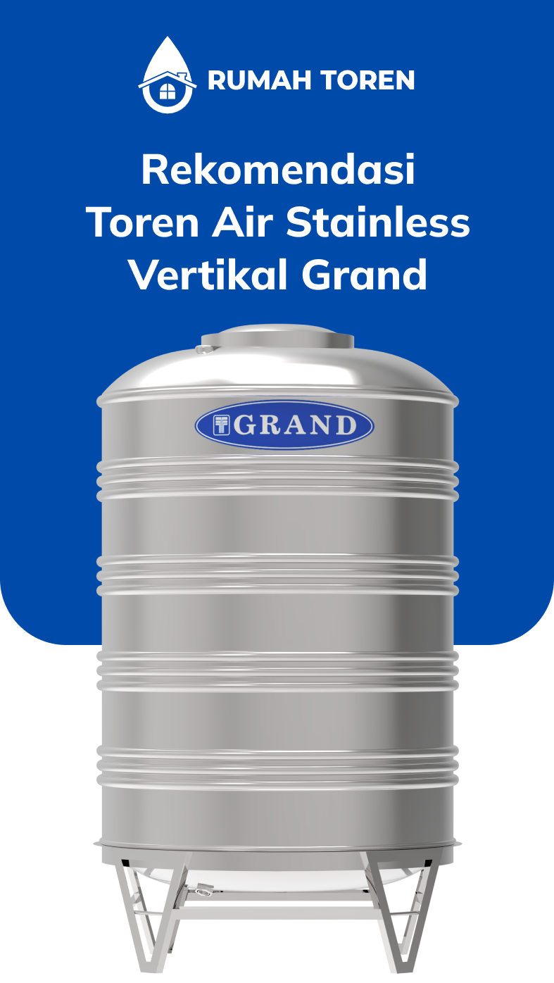 Rekomendasi Toren Air Stainless Vertikal Grand