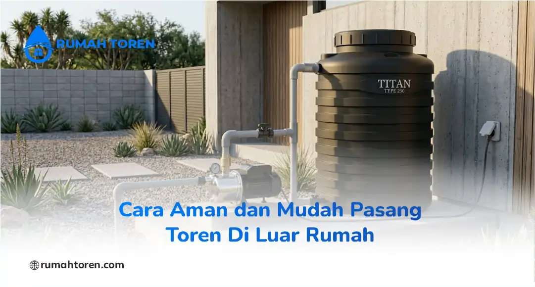 Cara Aman dan Mudah Pasang Toren Di Luar Rumah