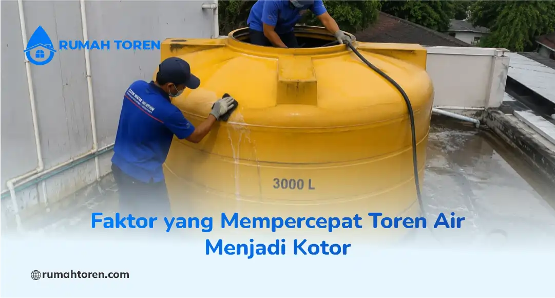 Faktor yang Mempercepat Toren Air Menjadi Kotor