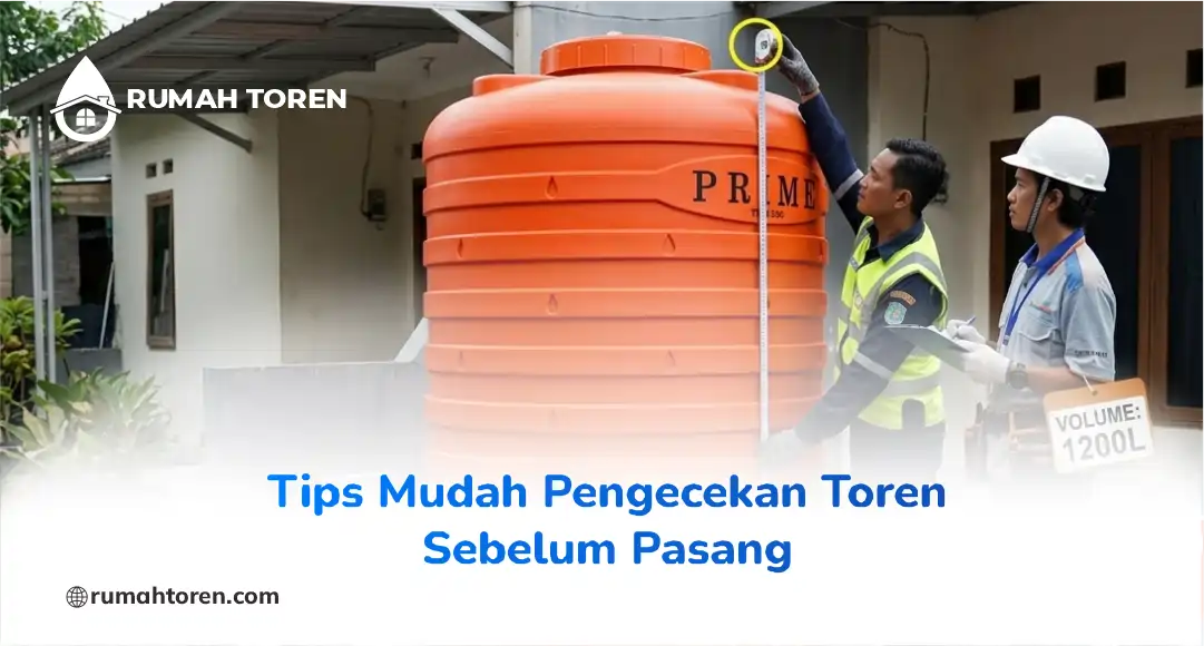 Tips Mudah Pengecekan Toren Sebelum Pasang