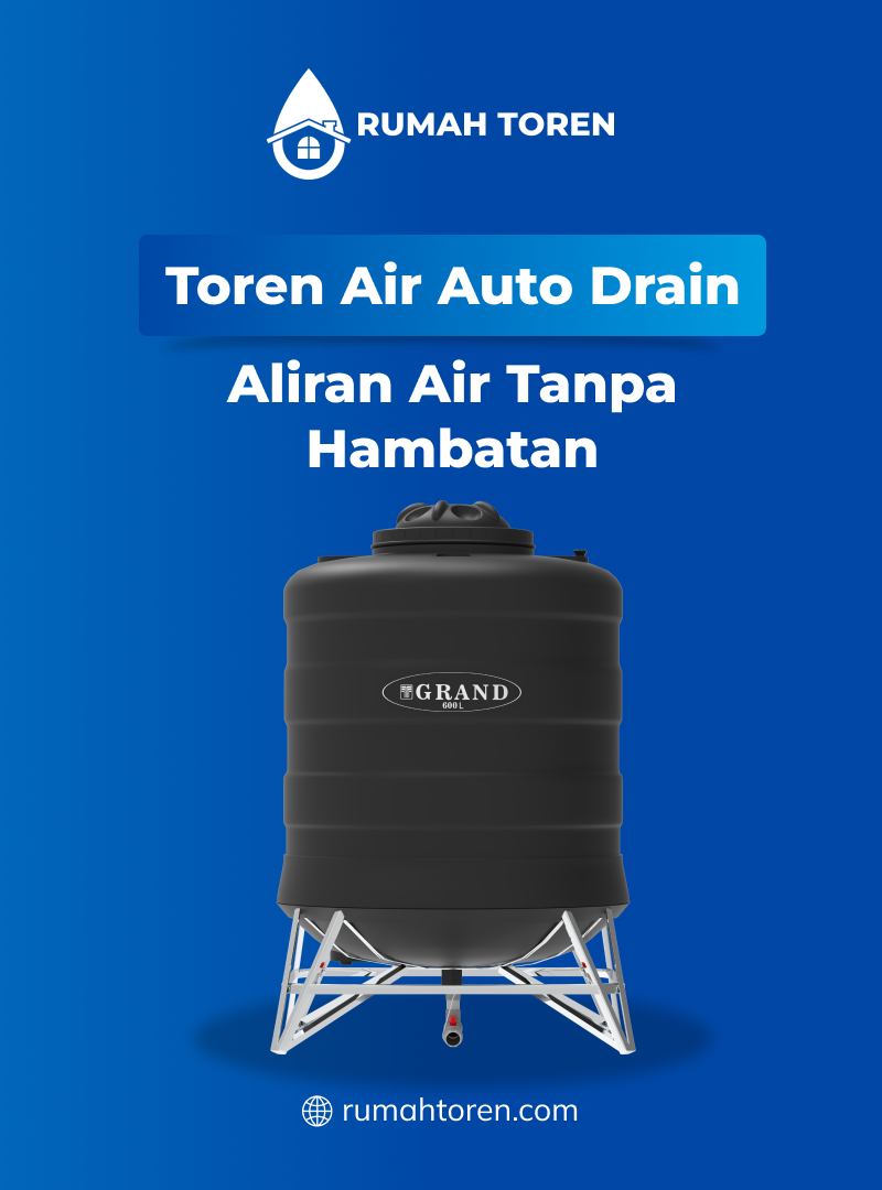 Toren Air Auto Drain, Aliran Air Tanpa Hambatan