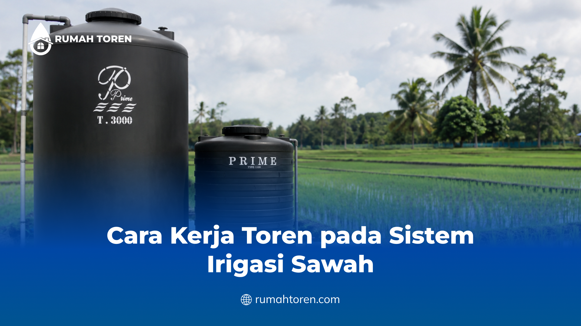 Cara Kerja Toren pada Sistem Irigasi Sawah