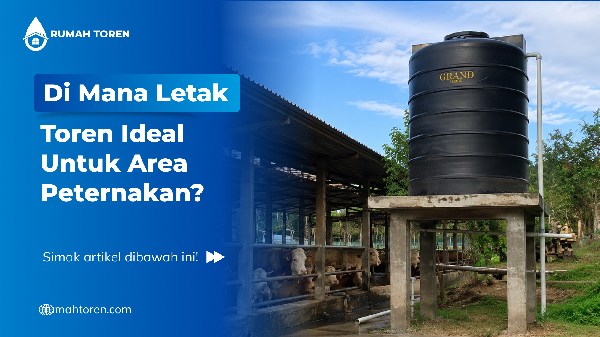 Di Mana Letak Toren Ideal Untuk Area Peternakan?