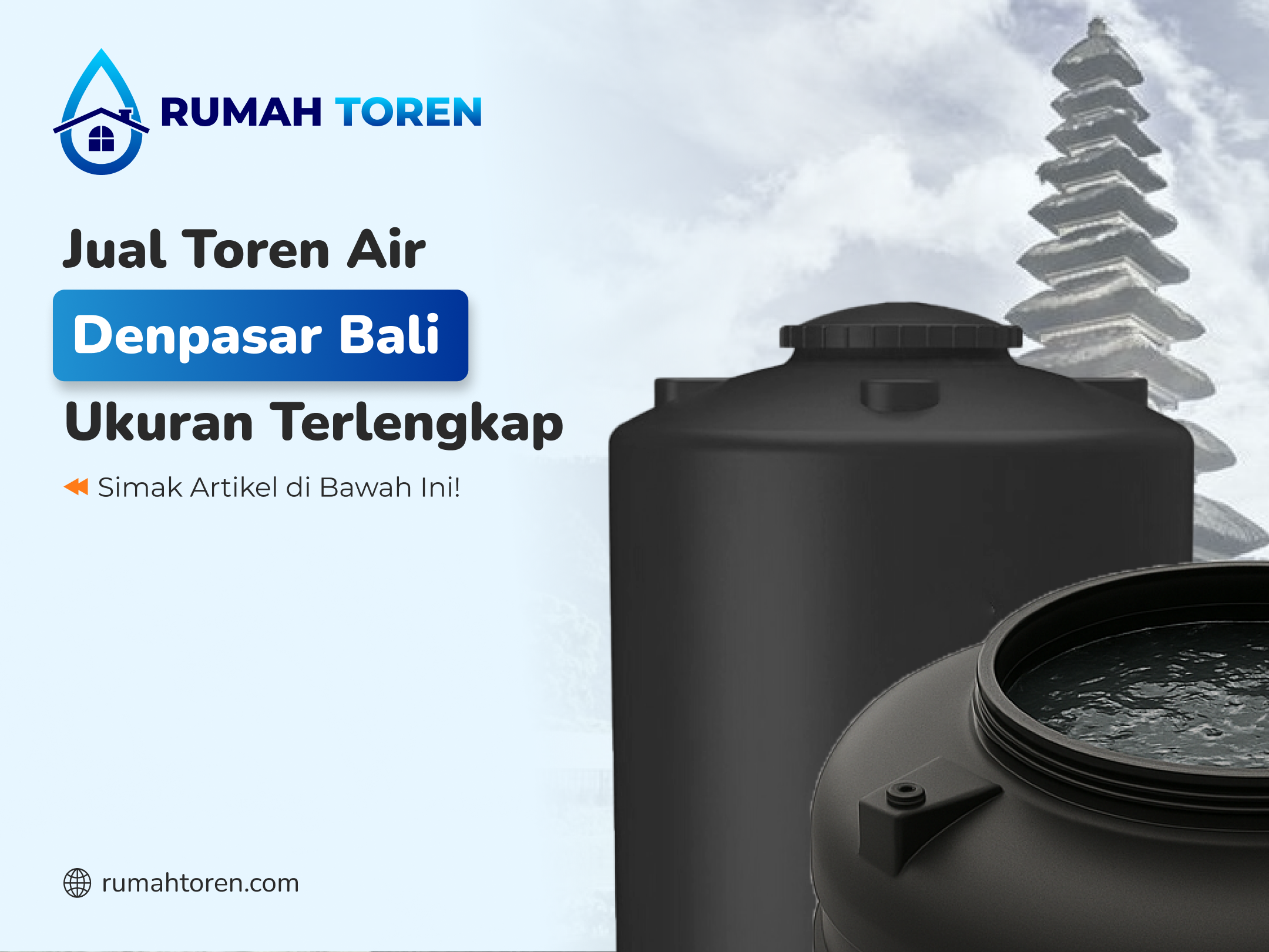 Jual Toren Air Denpasar Bali Ukuran Terlengkap