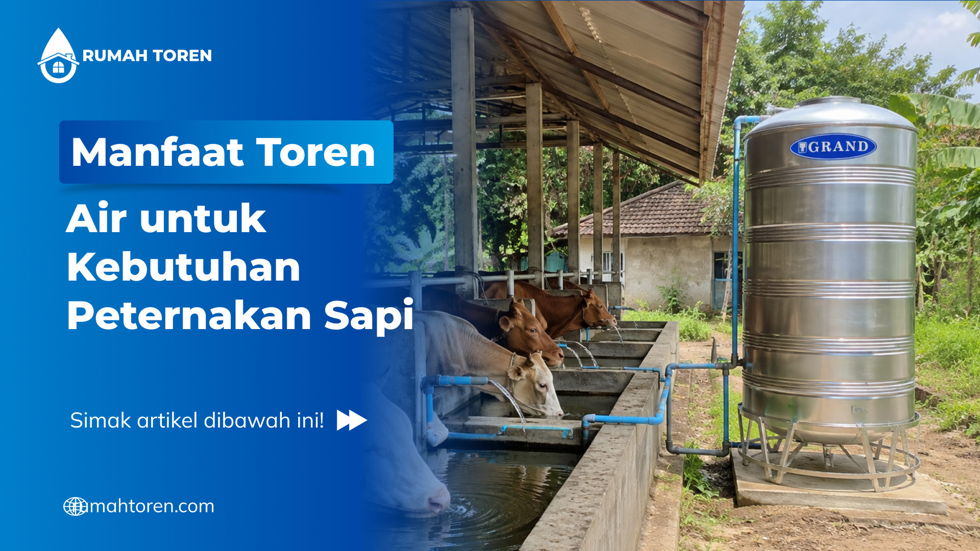 Manfaat Toren Air Untuk Kebutuhan Peternakan Sapi