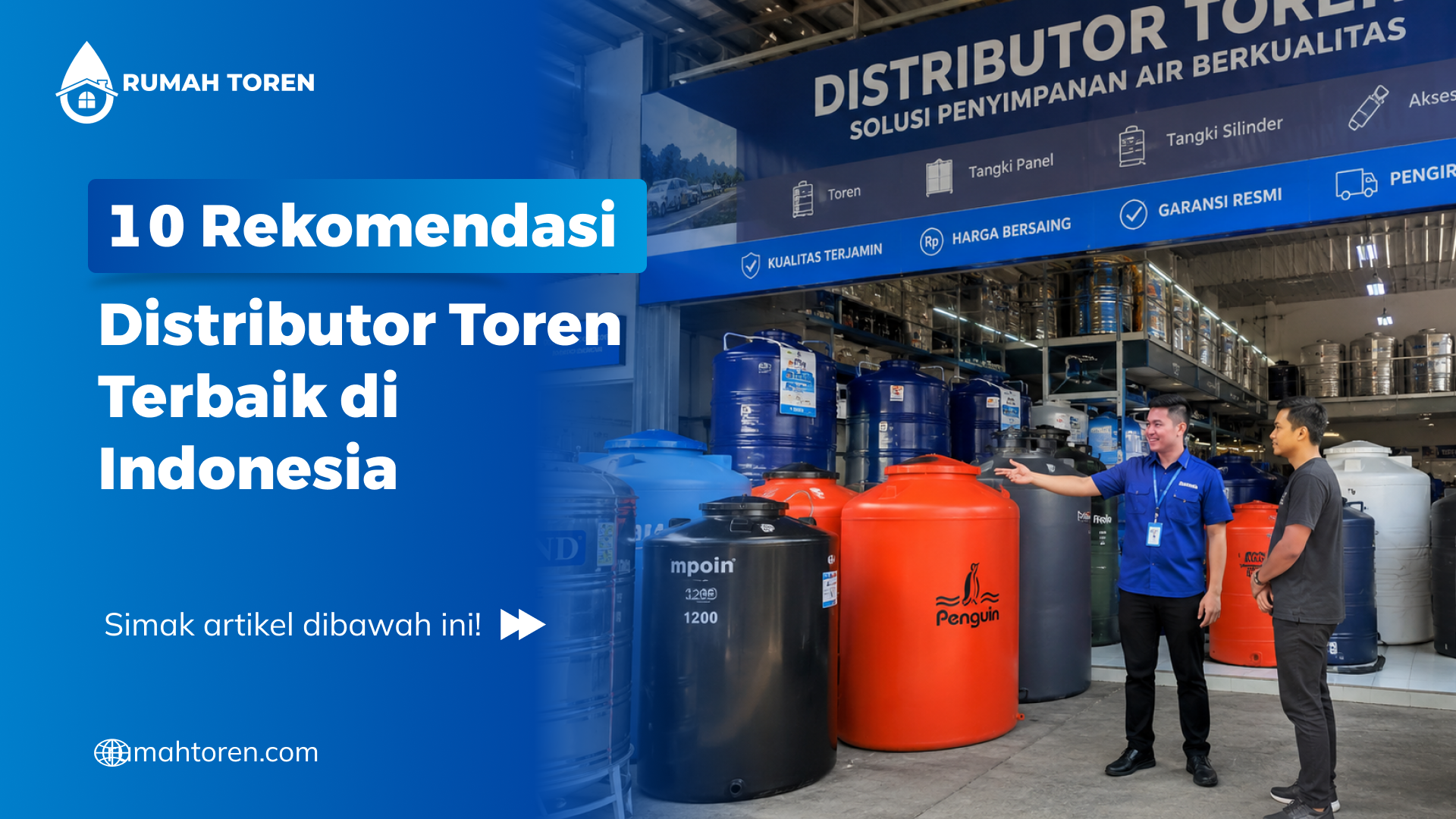 10 Rekomendasi Distributor Toren Terbaik di Indonesia